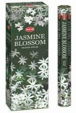 Incense sticks box and cylinder with dark green jasmine floral pattern