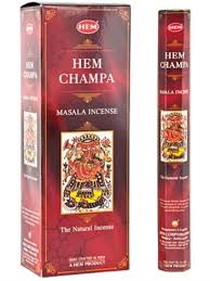 Hexagonal Hem Champa masala incense box and stick pack, natural incense