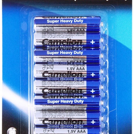 Camelion Super Heavy Duty AAA batteries pack, 1.5V, carbon zinc