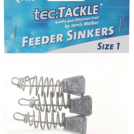 Small galvanized berley cage feeder sinkers, 3-pack with spring cages and weights