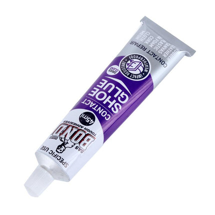 45 ml clear contact shoe glue tube with white cap, contact adhesive