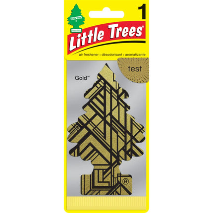 Car air freshener tree, Gold scent; hanging tree-shaped deodorizer