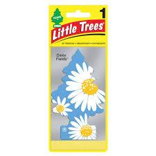 Little Trees air freshener pack with daisy fields design, hanging card