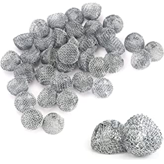 Tobacco pipe screens, size 1, mesh metal discs (10-pack)