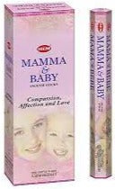 HEM Mamma & Baby incense sticks: pink carton and cylindrical pack
