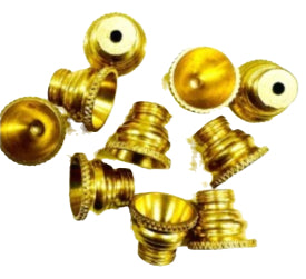 Brass threaded cone pieces (10-pack)