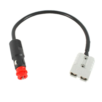 12V 2-in-1 Anderson-style connector cable with black/red and white plugs