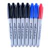 Permanent marker set bundle, bullet tips with blue and red ink accents