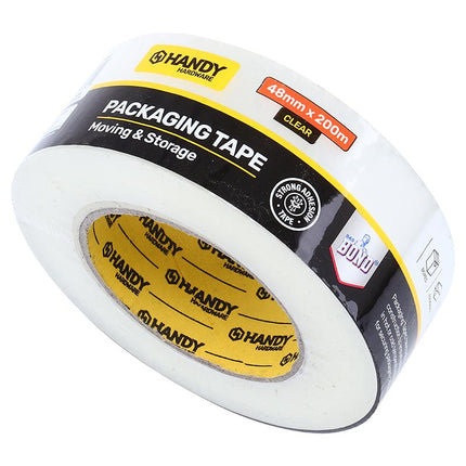 Clear packaging tape roll, 48mm x 200m, moving and storage