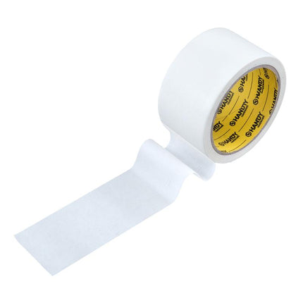 White masking tape roll with dispenser backing, 5cm x 20m