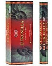 Hexagonal incense sticks box set, citronella scent, 120-count packaging