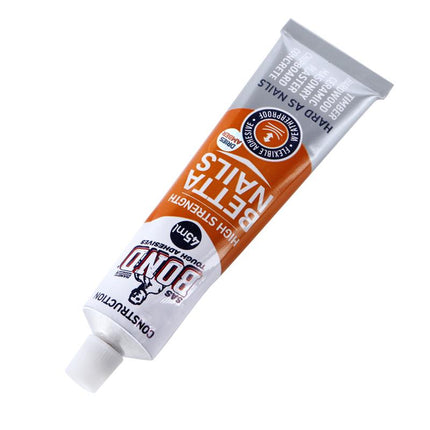 SAS Bond Betta Nails high-strength construction adhesive tube, amber shade, 45 ml