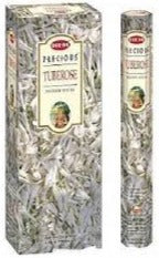Precious tuberose incense stick pack, hexagonal outer container and box