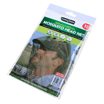 Black mesh head net retail package, 1 piece, clear plastic window.