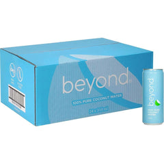 Beyond coconut water 24-pack carton with 310 ml blue cans, 100% pure coconut water