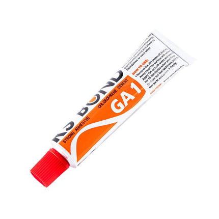 KS BOND adhesive tube with red nozzle cap, orange and white label, 20ml