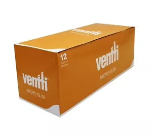 Ventti Micro Slim 140s filter box, orange with Ventti logo and 'Micro Slim'.