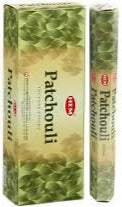 Patchouli hexagonal incense pack, green box, 120 sticks