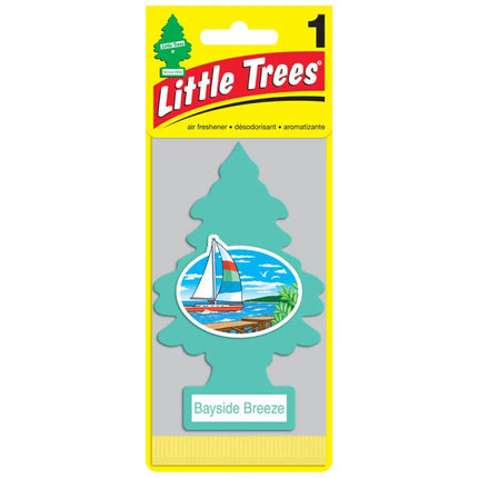 Little Trees Bayside Breeze pine tree air freshener in retail package