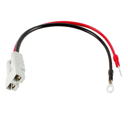 Thorny Devil 50A Anderson connector lead with 8mm eyelet terminals, red/black wires
