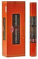 Hem cinnamon orange incense sticks box with outer sleeve and stick pack