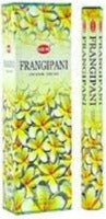 Frangipani incense sticks tube and floral box, yellow plumeria-style flowers