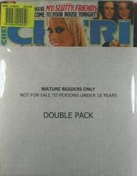 White double pack magazine multipack packaging with 'DOUBLE PACK' label