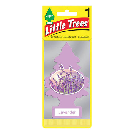 Little Trees tree-shaped air freshener, Lavender scent, purple hanging tree packaging