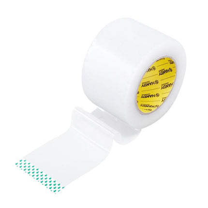 Clear extra-wide packaging tape roll with loose tape end, 70mm x 150m