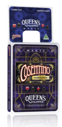 Cosentino magic card deck in blue box with ornate front design